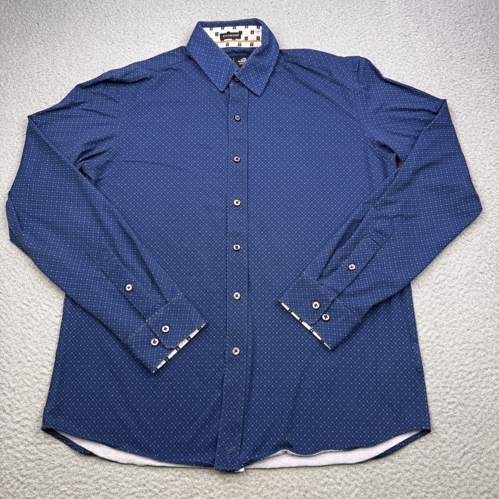 Buttercloth Shirt Mens Medium Van Gogh Museum Regular Fit Icy Pattern